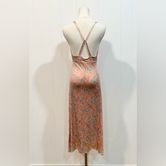 Free People Intimately Coral Nowhere To Be Slip Dress Pink Silky XS - Picture 8 of 11
